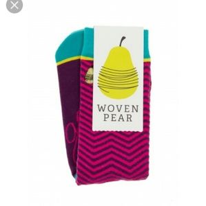 Brand new woven pear socks
